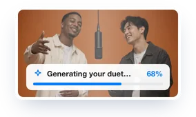 Generate a Hotel Lobby AI rap duet clip