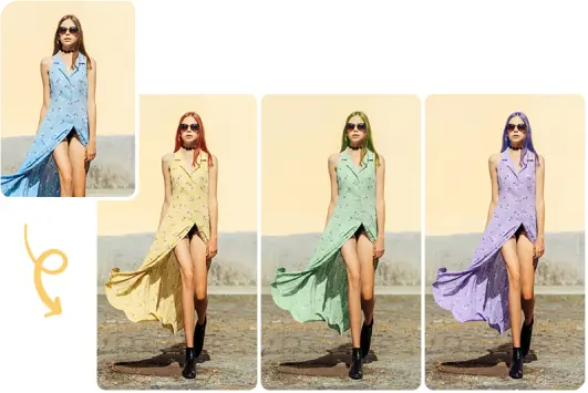 AI Image Changer lets you adjust colors instantly