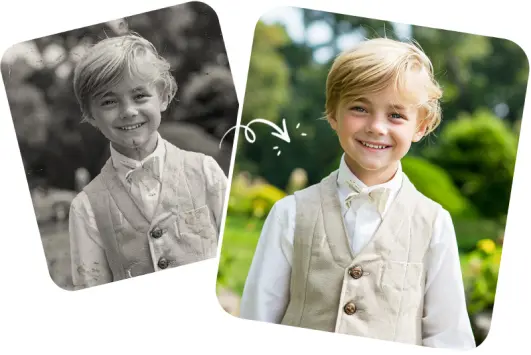 AI Image Fixer restores old photos in one click
