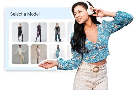 Try on diverse clothing models