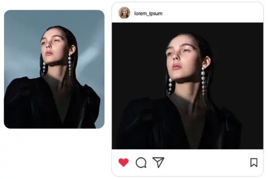 Stylish black background for image