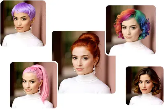 Use AI to change hair style and hair color