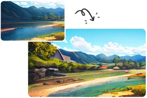 Turn landscape photos into art