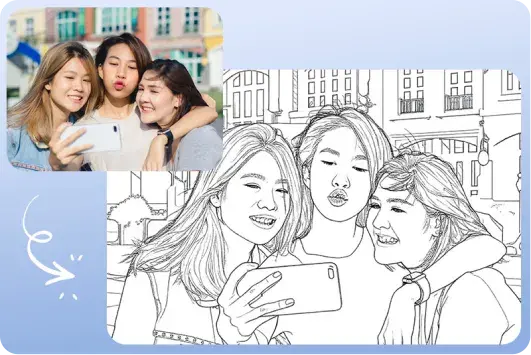 Convert picture to line drawing