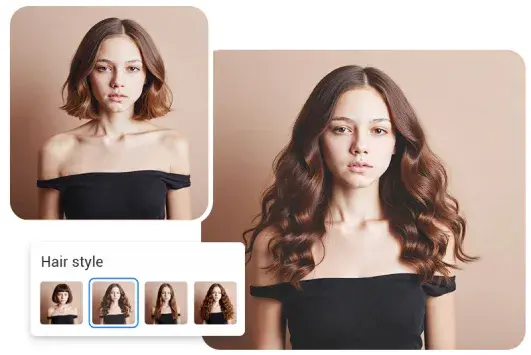 Change different hairstyles