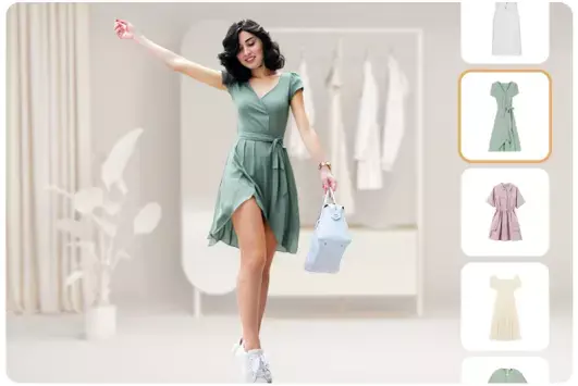 Online virtual try-on