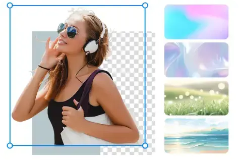 Customize the background of PNG image
