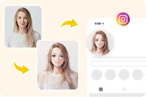 Create an anime avatar for social media