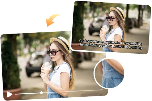 Remove captions from video