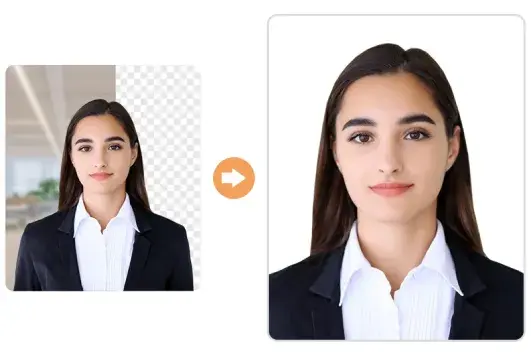 Turn the portrait background to black
