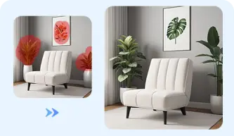 AI replacer for interior design