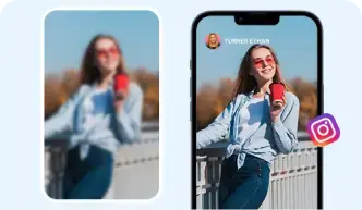 AI photo enhancer for social media images