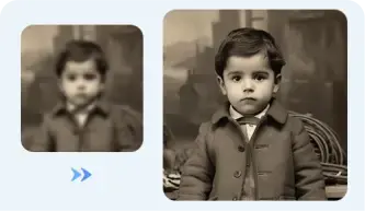 AI photo enhancer for old photos