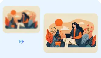AI photo enhancer for graphic design