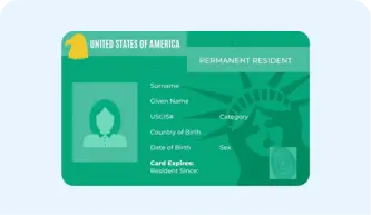For green card photo