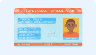 For drving license photo