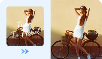 Video text remover for vlog