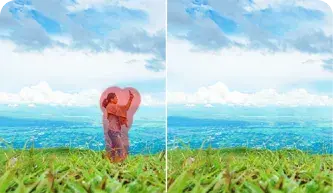 Remove a person from an image