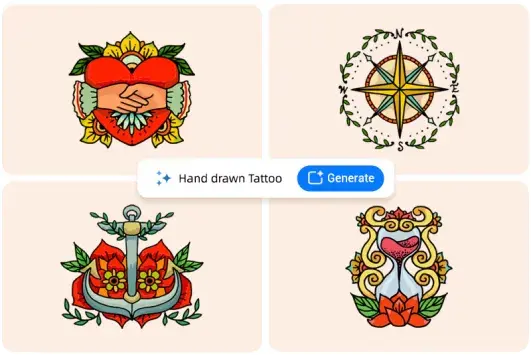 Convert text to tattoo design