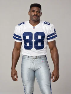 Waist-up reference portrait of Michael Irvin