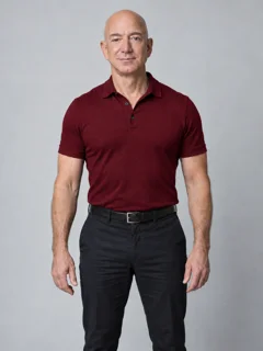 Waist-up reference portrait of Jeff Bezos