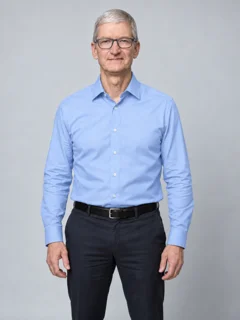 Waist-up reference portrait of Tim Cook