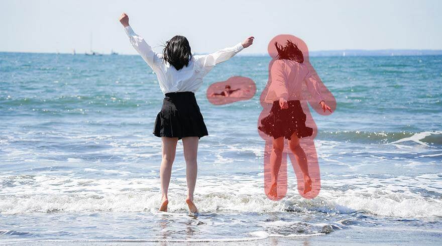 Remove people from an image